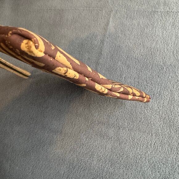 Sew Da Kine Made in Hawaii Wristlet Cork Fabric Pouch Zipper Travel Bag Aloha - Picture 6 of 10